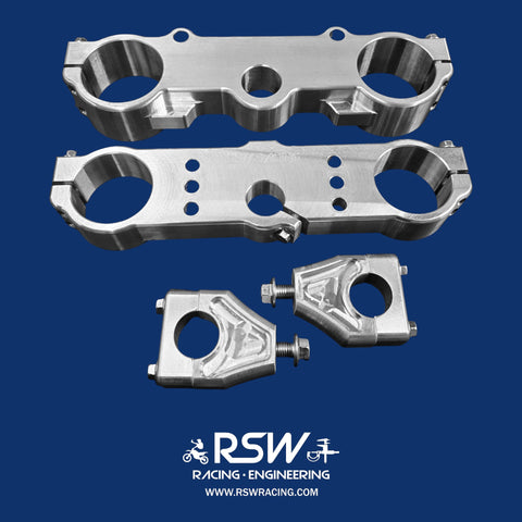 KTM 450 TRIPLE CLAMP - 14MM x 200MM WIDE TRIPLE CLAMP Set