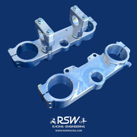 Honda XR650R to CRF450R Rubber Bar Mount Triple Clamp Fork Conversion Set