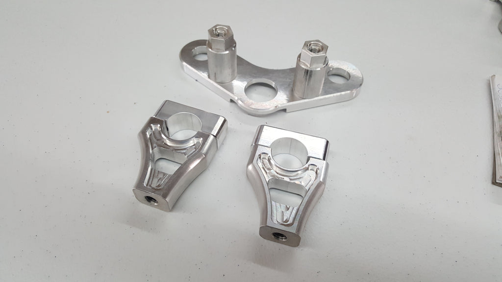 Yamaha PW50 Triple Clamp and Bar Mounts RSW Racing and CNC Machining